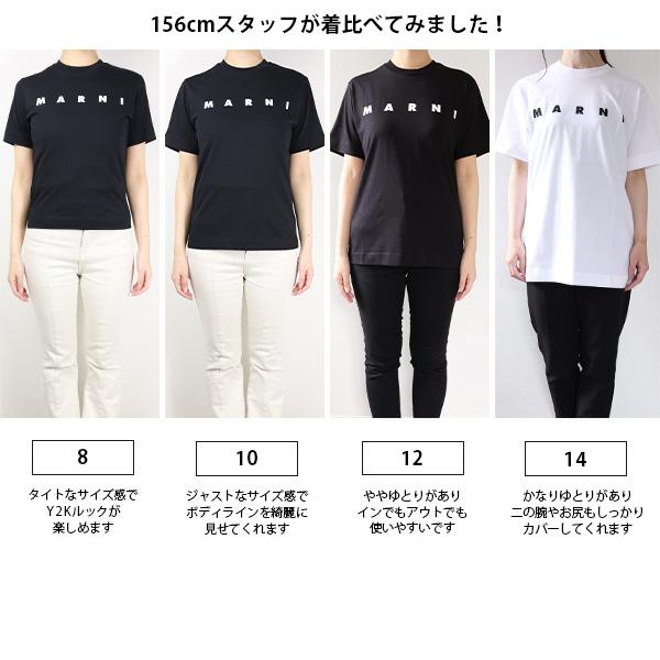 MARNI（マルニ） LOGO T-SHIRT Tシャツ 半袖 クルーネック ロゴT
