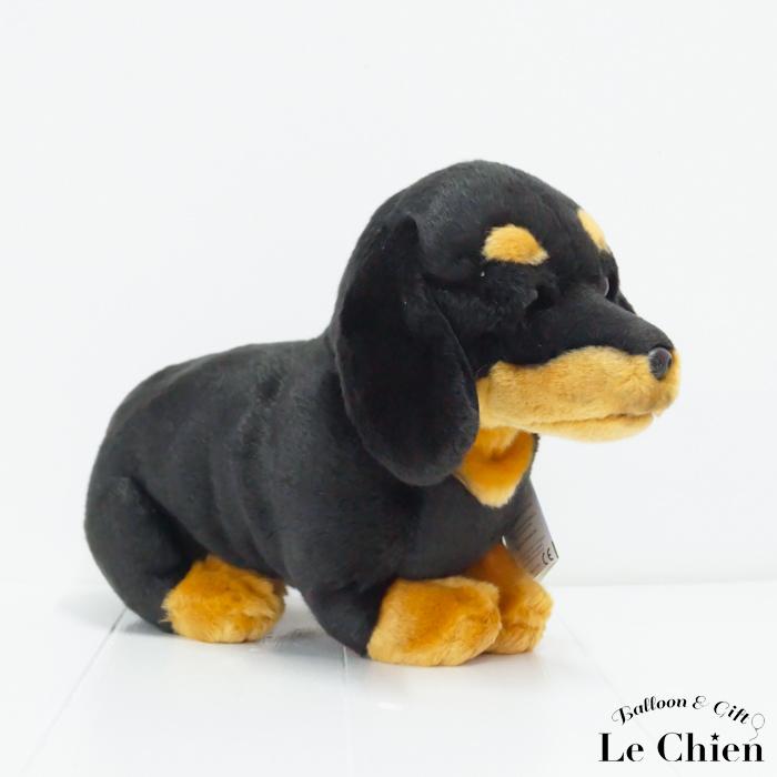 犬のぬいぐるみ ダックス ブラックタン - faithful friends【大