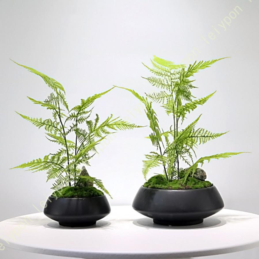 人工観葉植物 卓上 フェイクグリーン 歓迎松 人工盆栽 雰囲気を