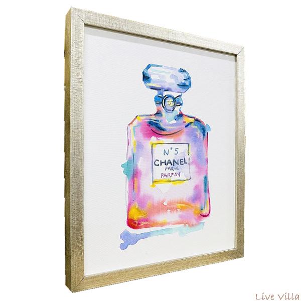 シャネル CHANEL モダンアート 44×54 絵画 アート 壁掛け モダン 額付