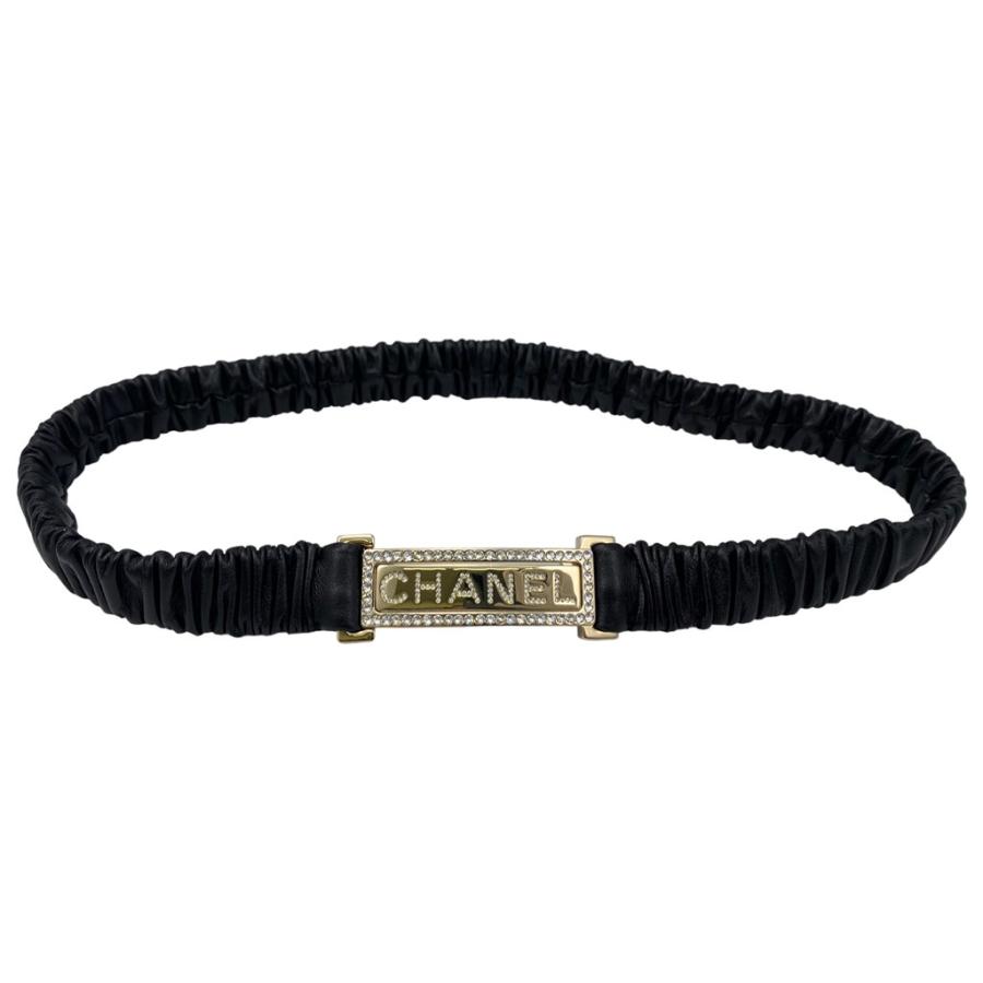 CHANEL（シャネル） ベルト AA8499 ラムスキン ブラック 箱・保存袋