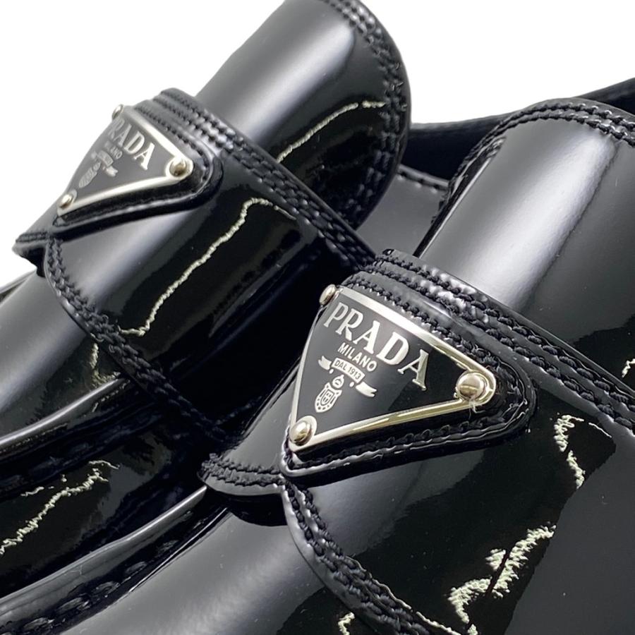 PRADA（プラダ） ローファー チョコレート パテントレザー ブラック