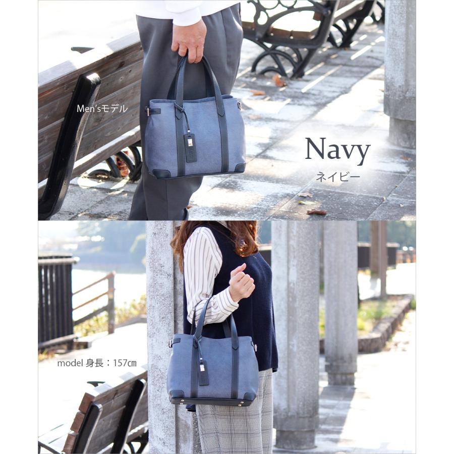 LIME made in japan トートバッグ メンズ レディース 本革 デニム調