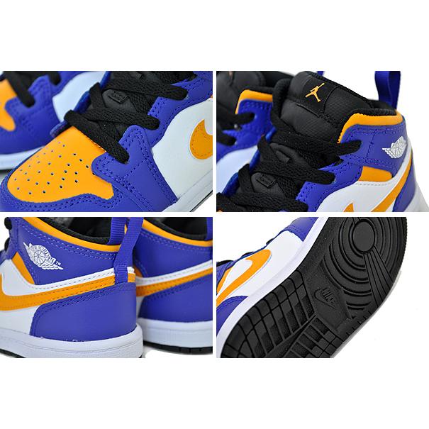 エア ジョーダン 1 NIKE JORDAN MID TD dark concord/taxi-white-black