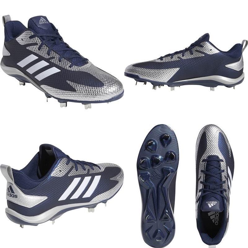 adidas（アディダス） 26cmのみ ネイビー×レッド 野球 埋込金具