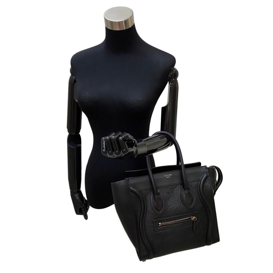 CELINE（セリーヌ） 極 美品 希少品 ラゲージ マイクロショッパー ロゴ