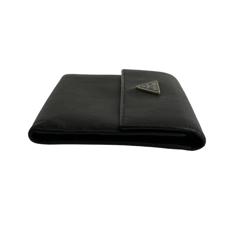 PRADA（プラダ） 極 美品 三角ロゴ 金具 サフィアーノ レザー 本革 三