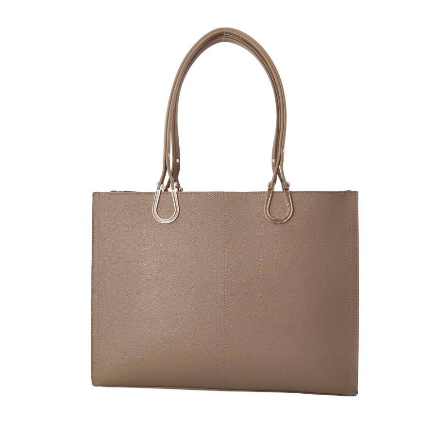 ☆ グレージュ エポメタルカラー トート トートバッグ レディース