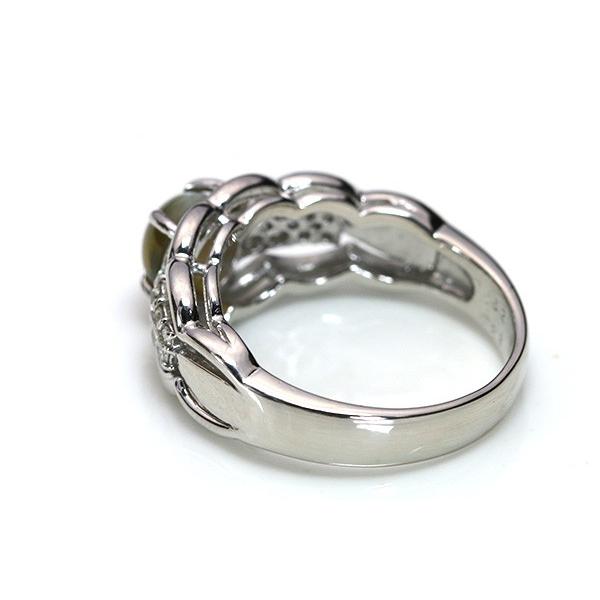 トップクラス クリソベリルキャッツアイ 1.52ct リング/指輪 PT900
