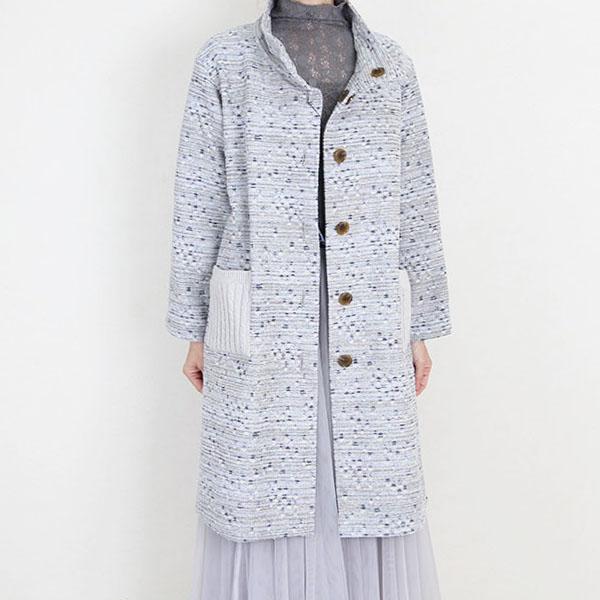 M.&KYOKO（エムアンドキョウコ） 佐藤繊維 M&KYOKO グレー刺繍