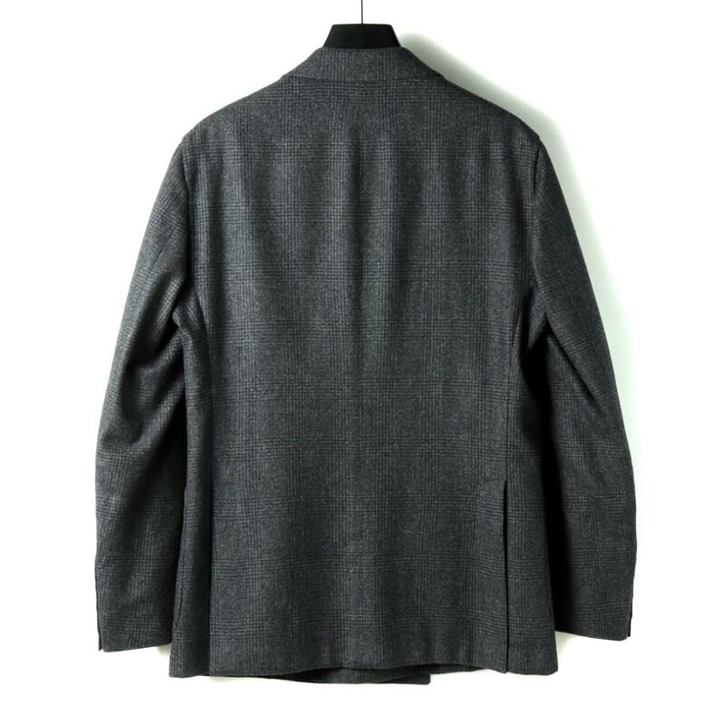 BOGLIOLI（ボリオリ） ウールフランネルグレンチェック柄4Bダブル