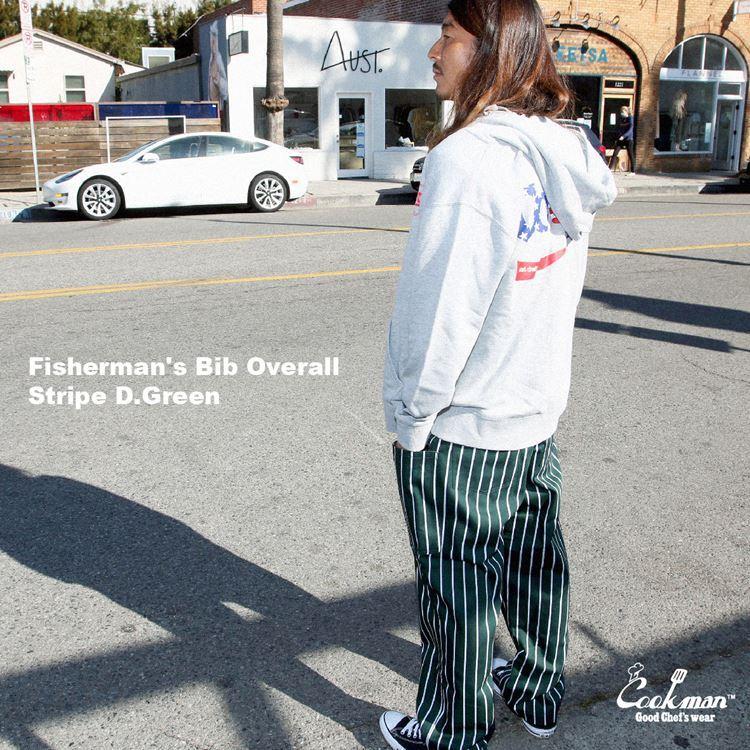 COOKMAN（クックマン） Fisherman's Bib Overall Dark Green