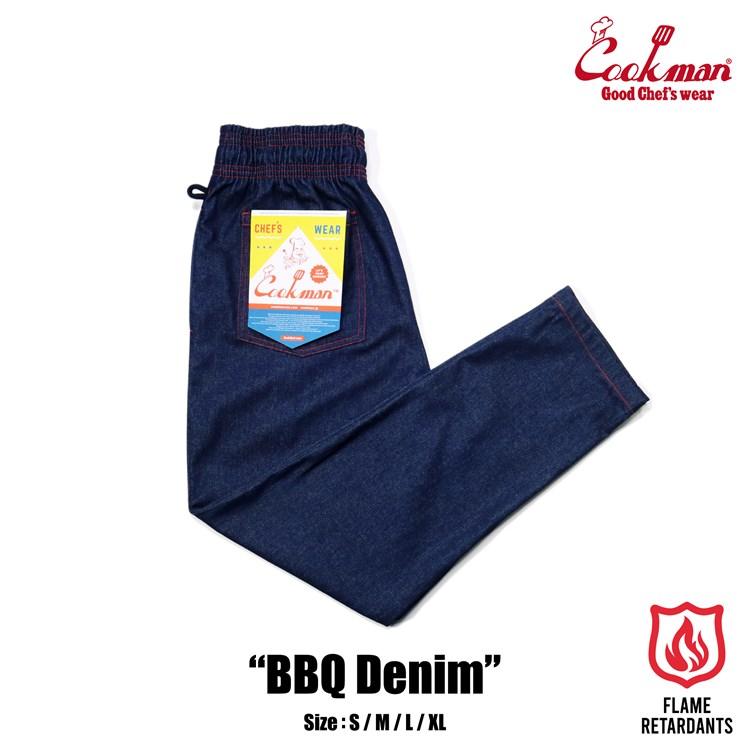 COOKMAN（クックマン） Chef Pants BBQ Denim シェフパンツ