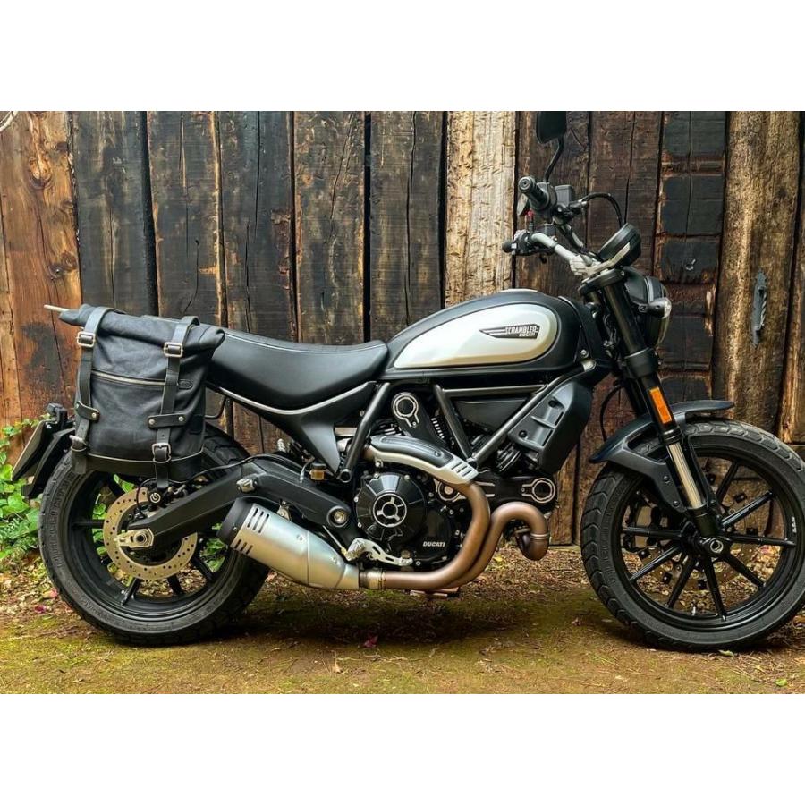ドゥカティ スクランブラー サドルバッグ ステー ブラック 左右セット