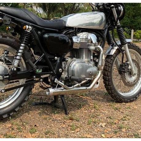W650 2-1 フルエキゾーストマフラー ショート オメガレーサー カワサキ
