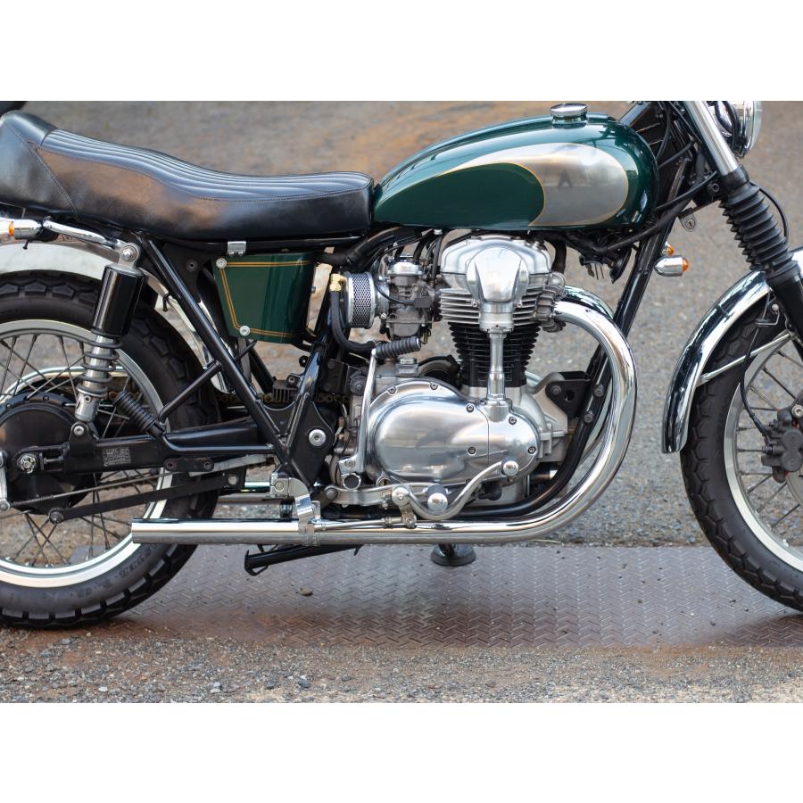 MOTOR ROCK W650/400用 オールドスタイル手曲げマフラー Type1