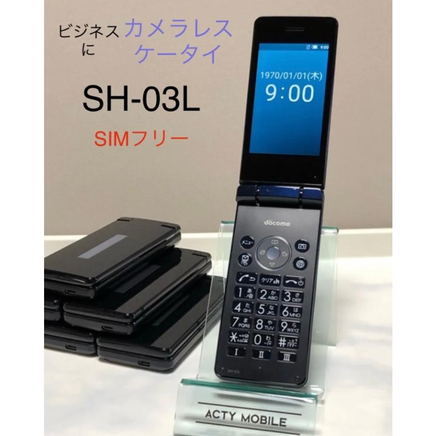 SHARP（シャープ） ドコモ SH-03L カメラレス ケータイ 4G対応 SIM