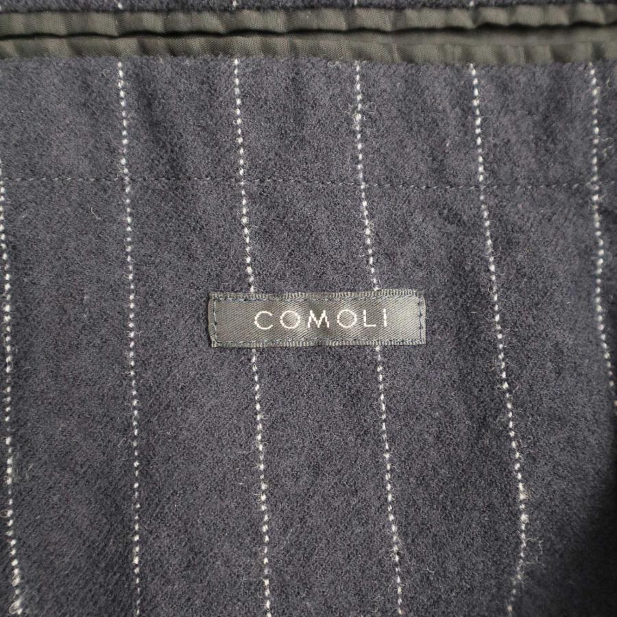 COMOLI コモリ 20AW 強縮ウールストライプジャケット&イージーパンツ