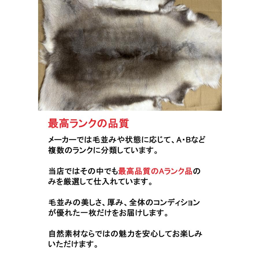 トナカイ毛皮 マット ラグ 敷物 天然 スウェーデン直輸入 北欧製 冬