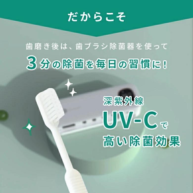 歯ブラシ除菌器 歯ブラシホルダー 壁掛け UVC除菌 乾燥 紫外線 カビ