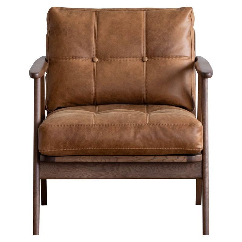 関家具 1人掛けソファ ハリス HARRIS レザーファブリック オーカー