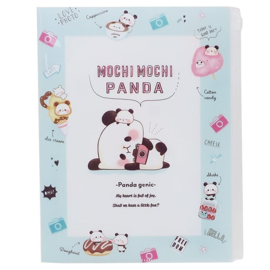 もちもちぱんだ[ファイル]ジップポケット付き6ポケットA4クリア