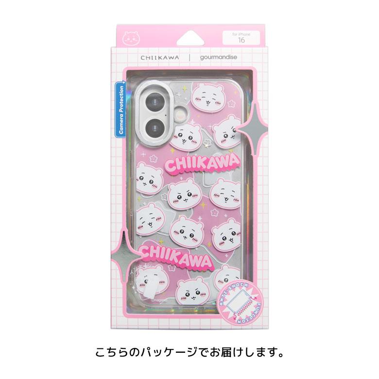 iPhone16 ケースちいかわ Camera Frameクリアケース ソフトカバー