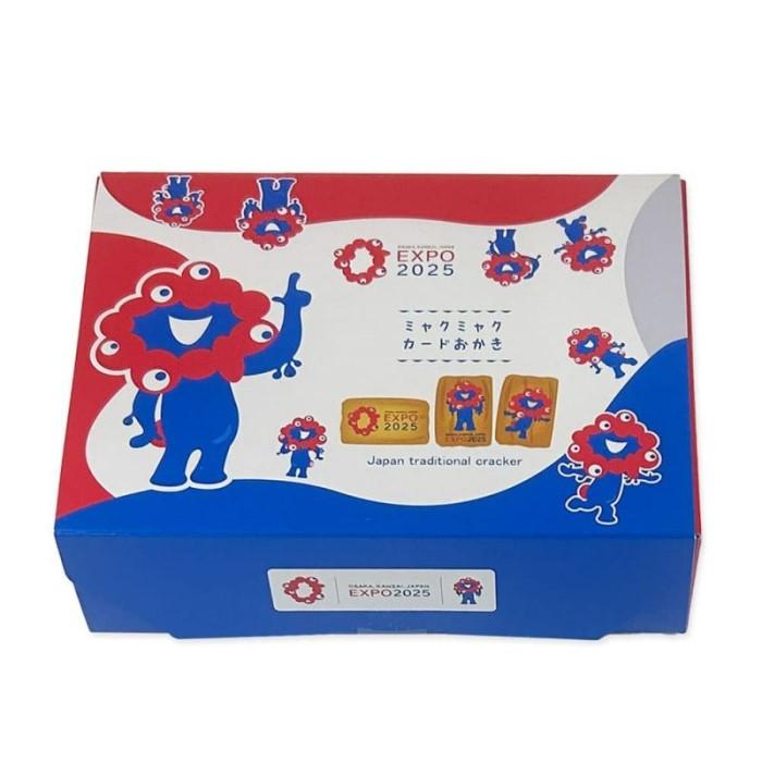 Expo2025・大阪 関西万博】ミャクミャク カードおかき 6枚入（絵柄3種