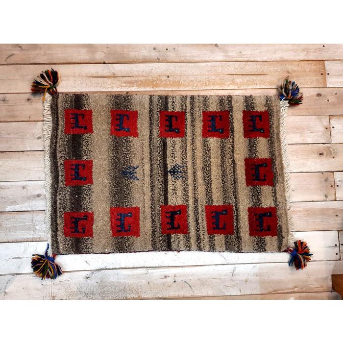 アスワン ラグ 絨毯 カーペット ギャッベ ギャベ ギャッベ 手織り