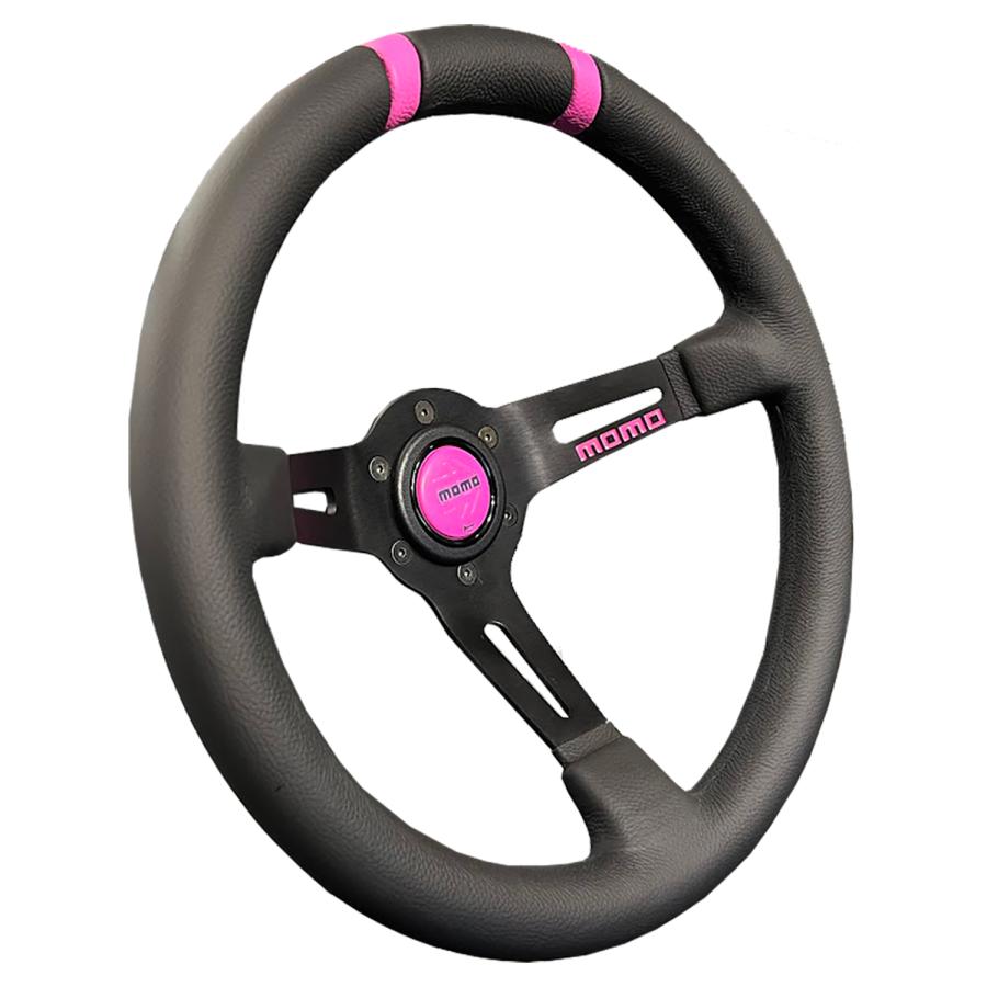 MOMO（モモ） ステアリング ドリフト ピンクリボン 330mm〔AL-03