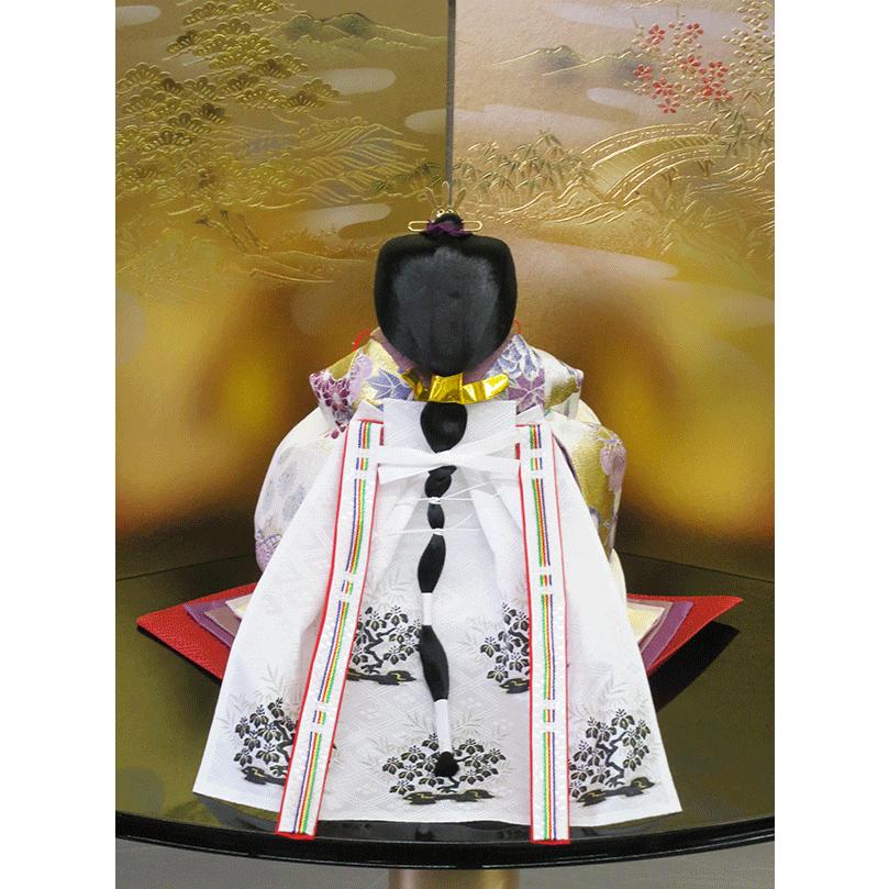 雛人形 ひな人形 立雛 道翠作 金彩京友禅 親王飾り コンパクト