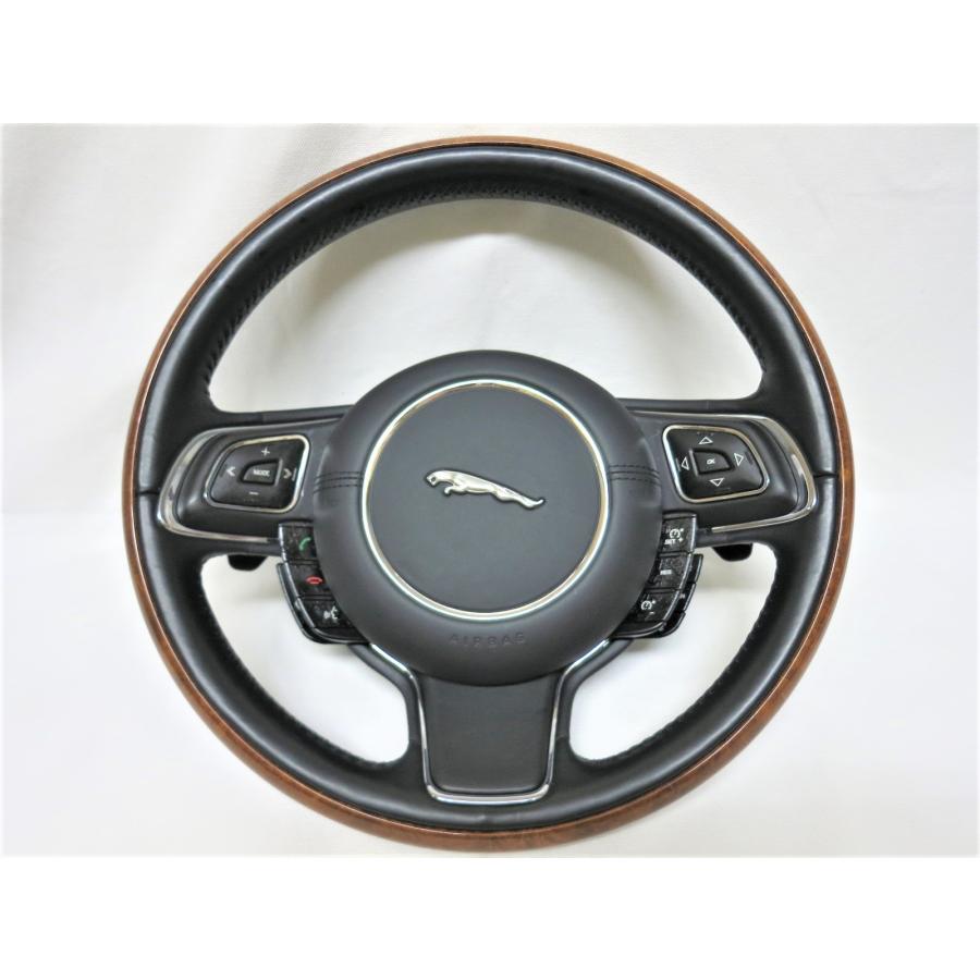 希少! ヒーター付! ジャガー XJ X351 J12LA 純正 ウッド ステアリング