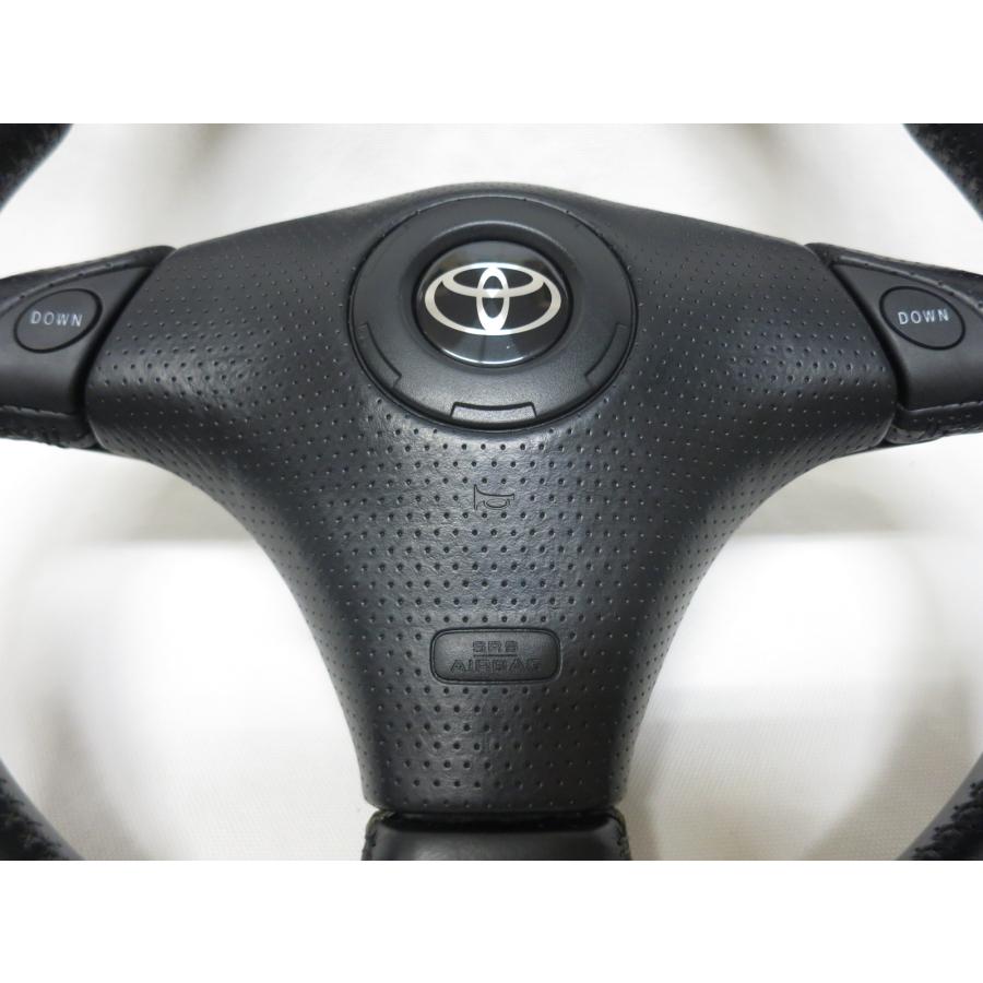 美品! MRS MR-S MRーS ZZW30 純正 革 ステアリング ハンドル エア