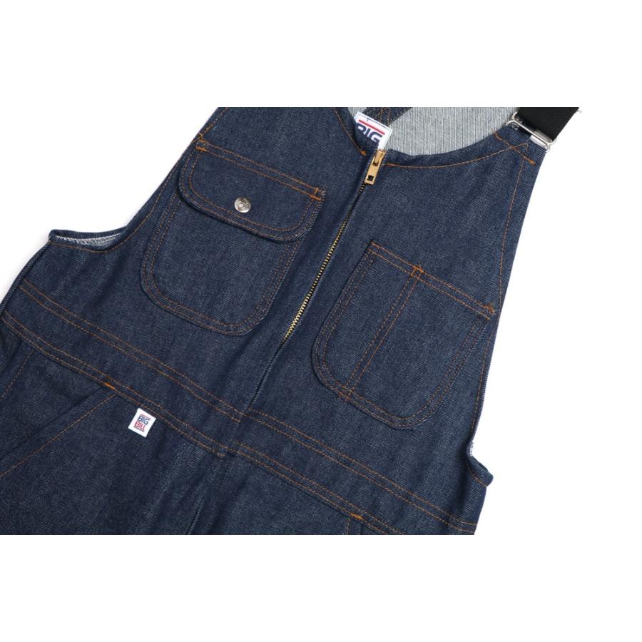 BIG BILL（ビッグビル） 裾上げ無料 オーバーオール デニム メンズ