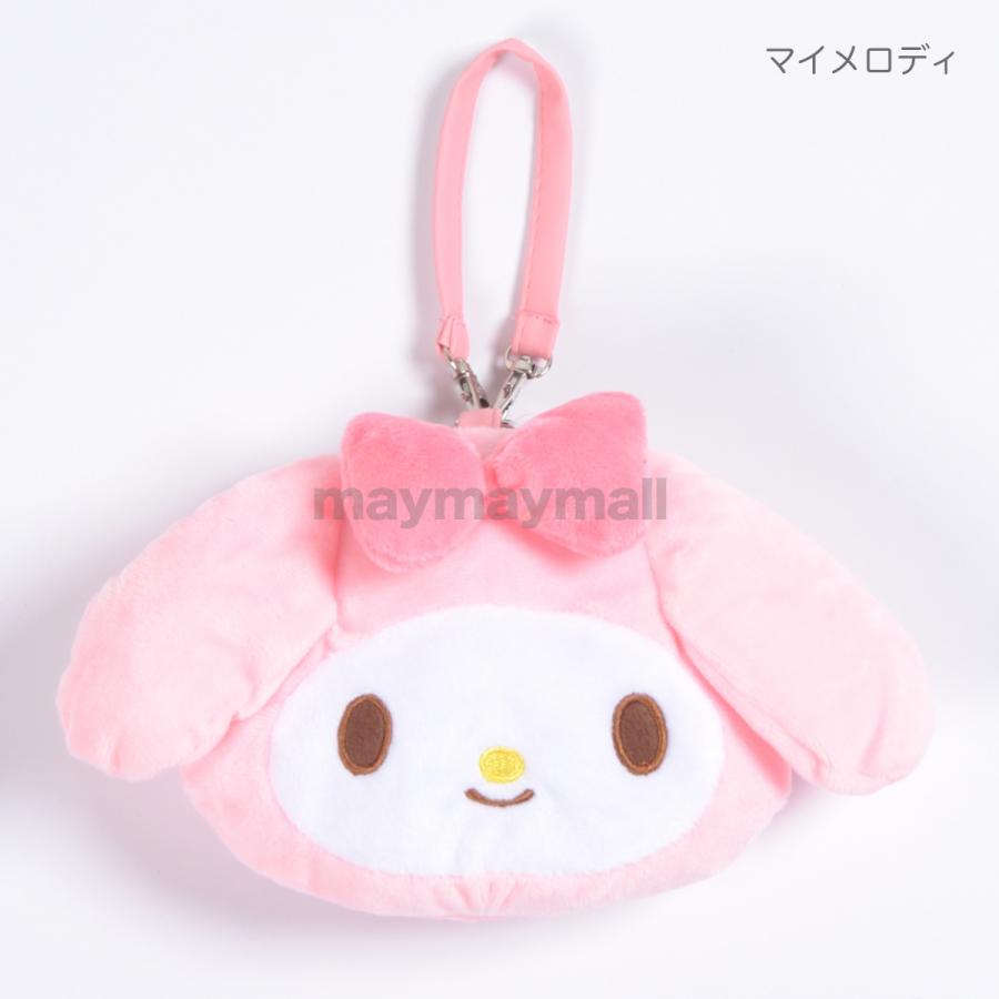 ポーチ サンリオ ストラップ付き キティ マイメロ クロミ シナモロール