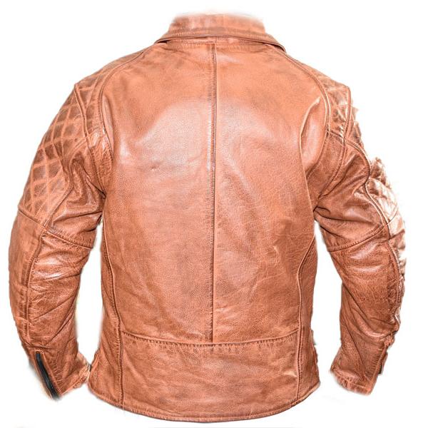 70'S ヴィンテージ加工 本革 UKダブル キャメルライダースジャケット