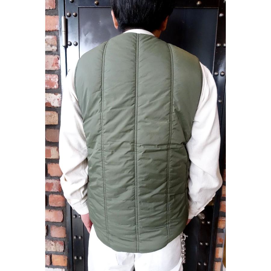 BLUCO（ブルコ） BLUCO CREW NECK QUILTING VEST 145-35-008 OLIVE