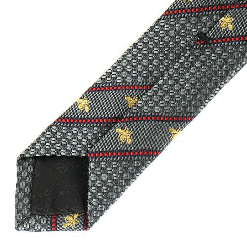GUCCI（グッチ） ネクタイ ビー ハチ ストライプ柄 シルク イタリア製