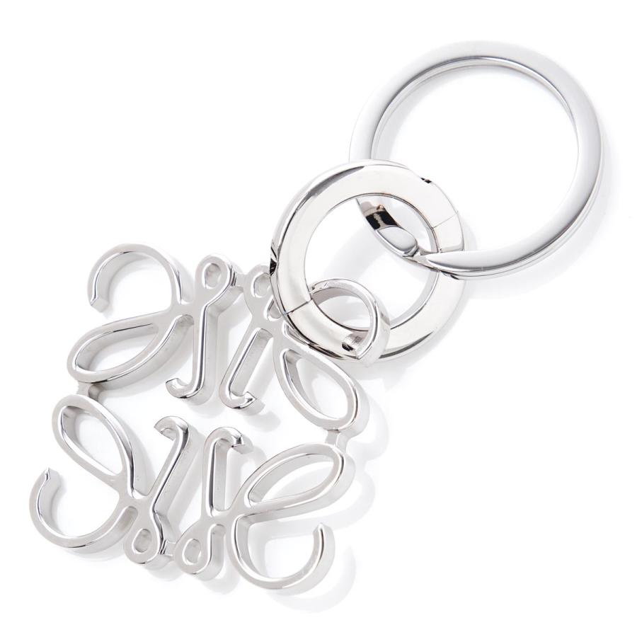 LOEWE（ロエベ） キーリング ANAGRAM バッグチャームシルバーゴールド