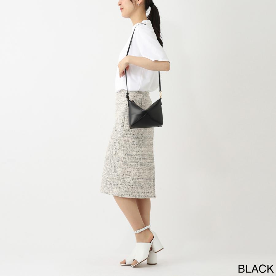LOEWE（ロエベ） ショルダーバッグ 2WAY PUZZLE FOLD POUCH ブラック