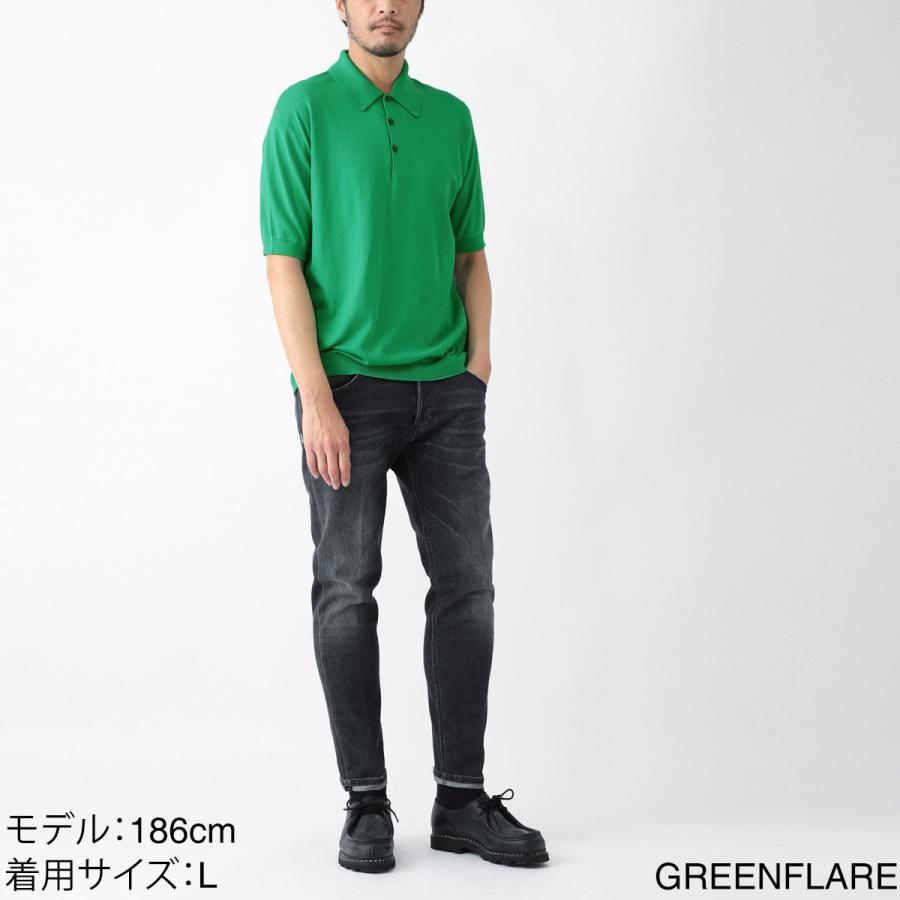 JOHN SMEDLEY（ジョンスメドレー） ニットポロシャツ ISIS シー