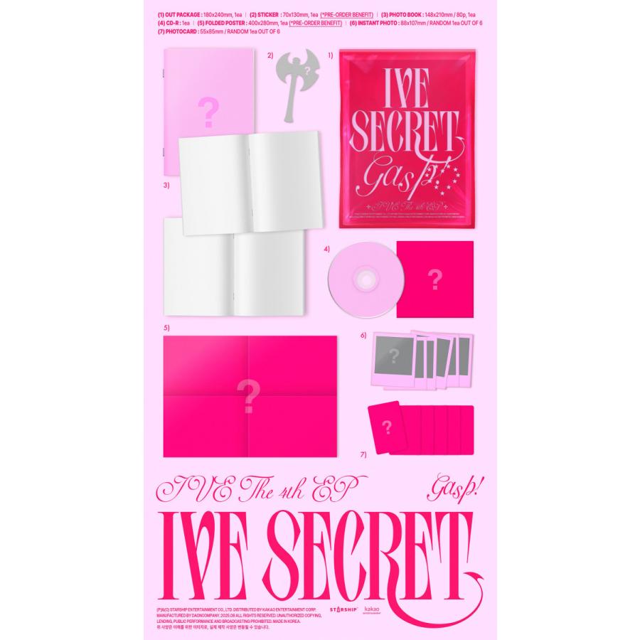IVE SECRET 未開封 アルバム 4形態 IVE SECRET 未開封 アルバム 4形態