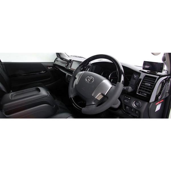 ハイエース 200系 インテリアパネル 15P ピアノブラック 4型 前期 後期