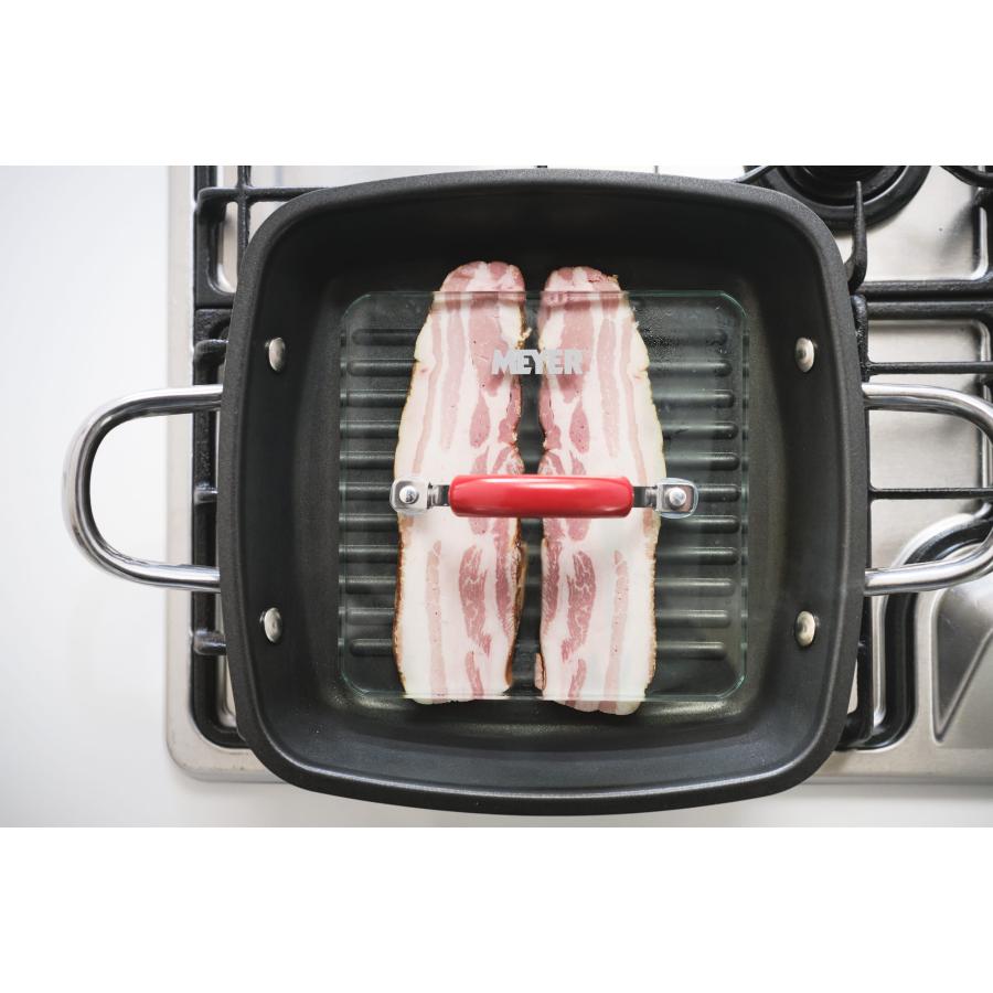 MEYER（マイヤー） スクエアグリルパン 24cm RED [ IH/ガス対応