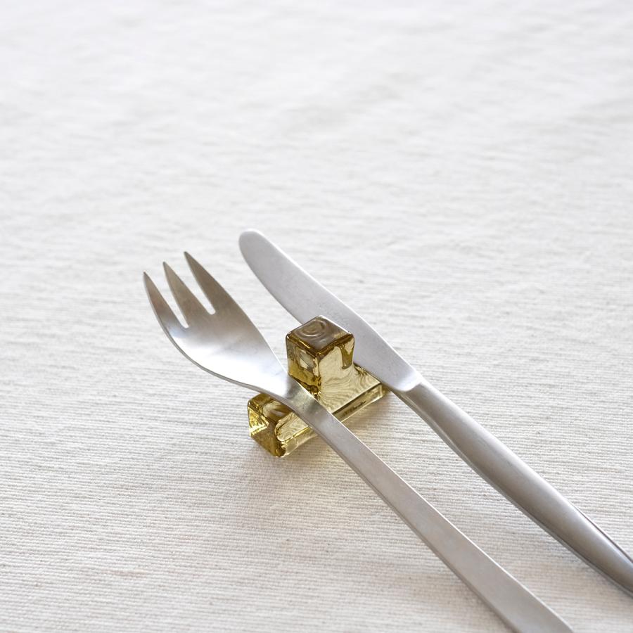 sghr（スガハラ） 箸置き カトラリーレスト 凸凹 2個セット 凸型 凹型