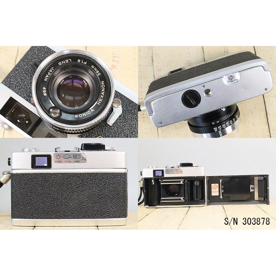 中古】【保証付 】 コニカ KONICA C35 FD S/N 303878（ケース