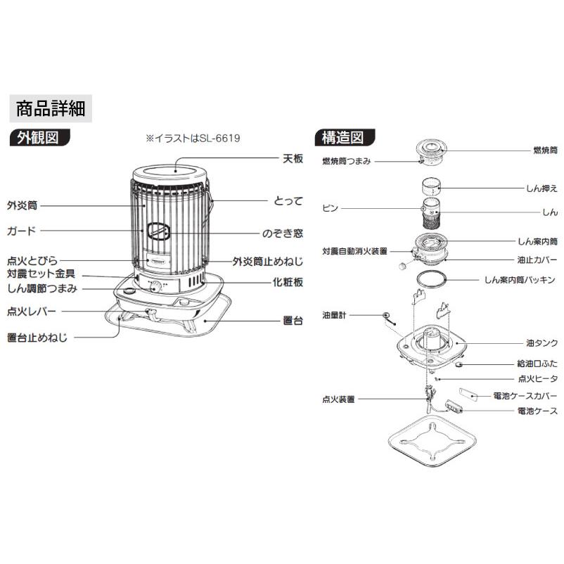 CORONA（コロナ） 【2025年モデル】コロナ 対流型 石油ストーブ ＜SL