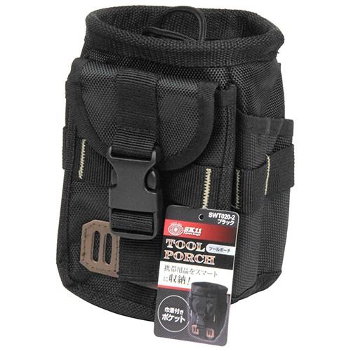 SK11 ツールポーチ SWT020-2ブラック 4977292151832 [収納用品 藤原