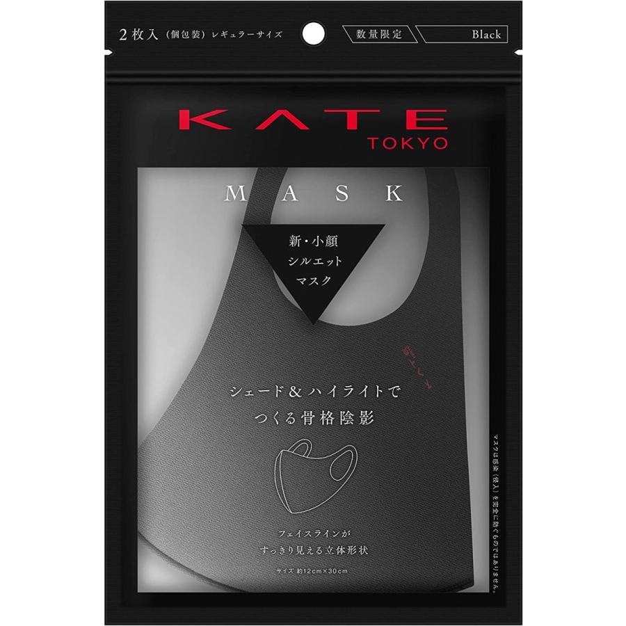 KATE KATE ケイト マスク III ブラック ふつうサイズ 2個 メーカー生産