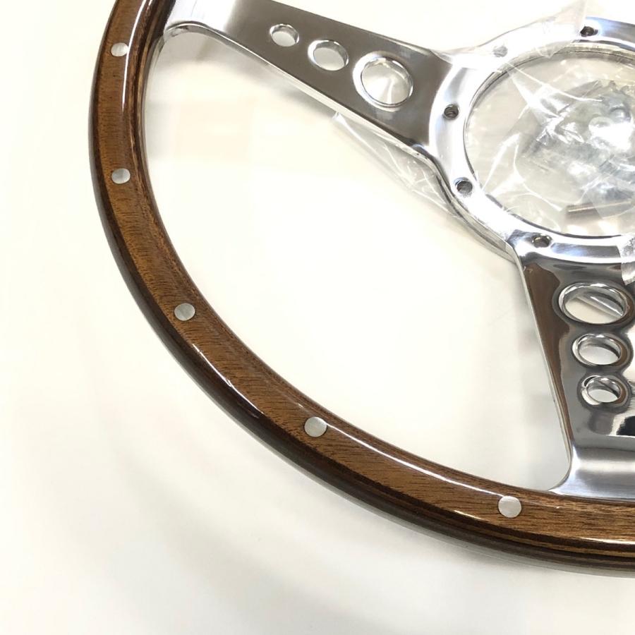 モトリタMK3ウッドステアリング・14インチ ディッシュ : ミニマルヤマ